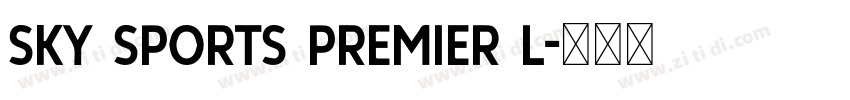 SKY Sports Premier L字体转换